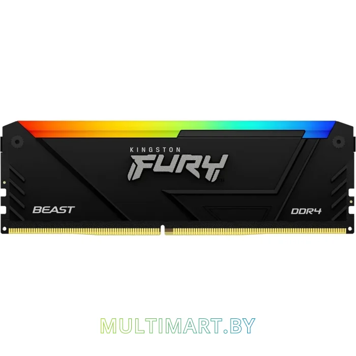 Оперативная память Kingston FURY Beast RGB 8GB DDR4 PC4-29800 (KF437C19BB2A/8)
